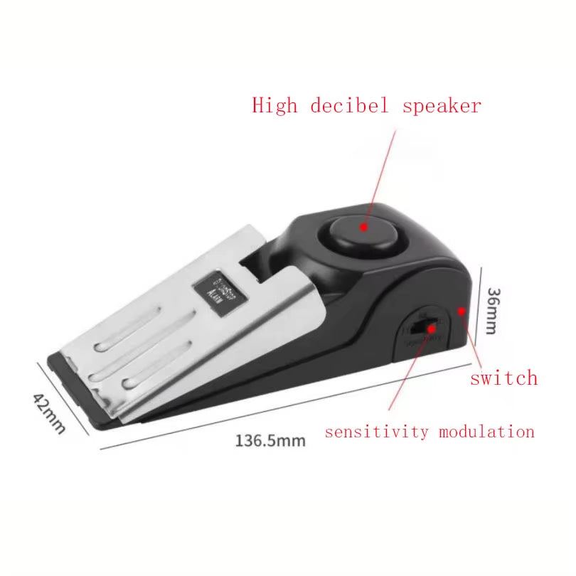 Enhance Your Home Security with Our Portable Door Stop Alarm – Perfect for Travel and Everyday Use!