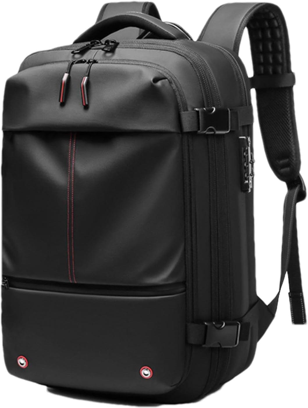 Expandable 60L Airback Vacuum Travel Backpack with Password Lock | Oxford Cloth | Dry & Wet Separation | Ideal for Travel, Business, Outdoor Use