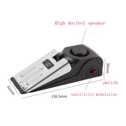 Enhance Your Home Security with Our Portable Door Stop Alarm – Perfect for Travel and Everyday Use!