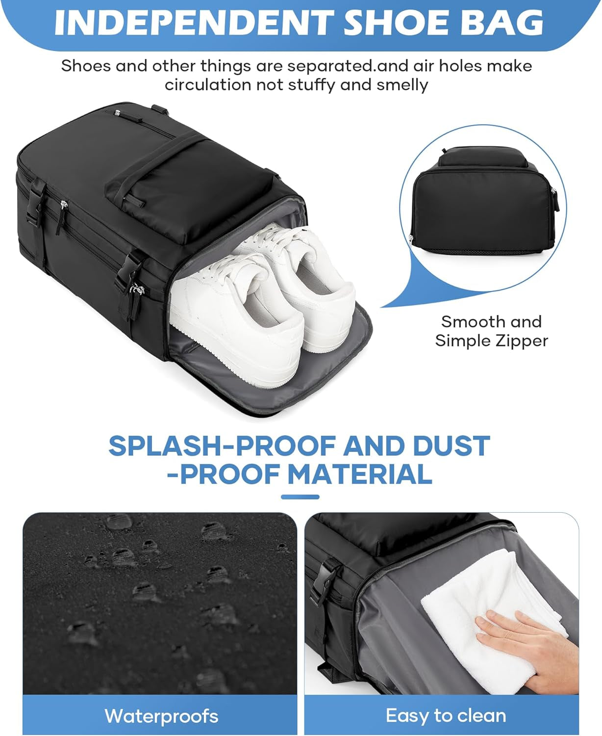 Elevate Your Travel Game with the Waterproof Large Travel Backpack - Perfect for 14-Inch Laptops and On-the-Go Charging!